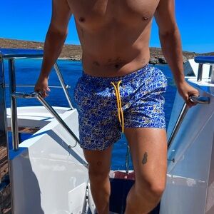 Men’s Mykonos Swim Short - Strawberry Milk Mob - Size M